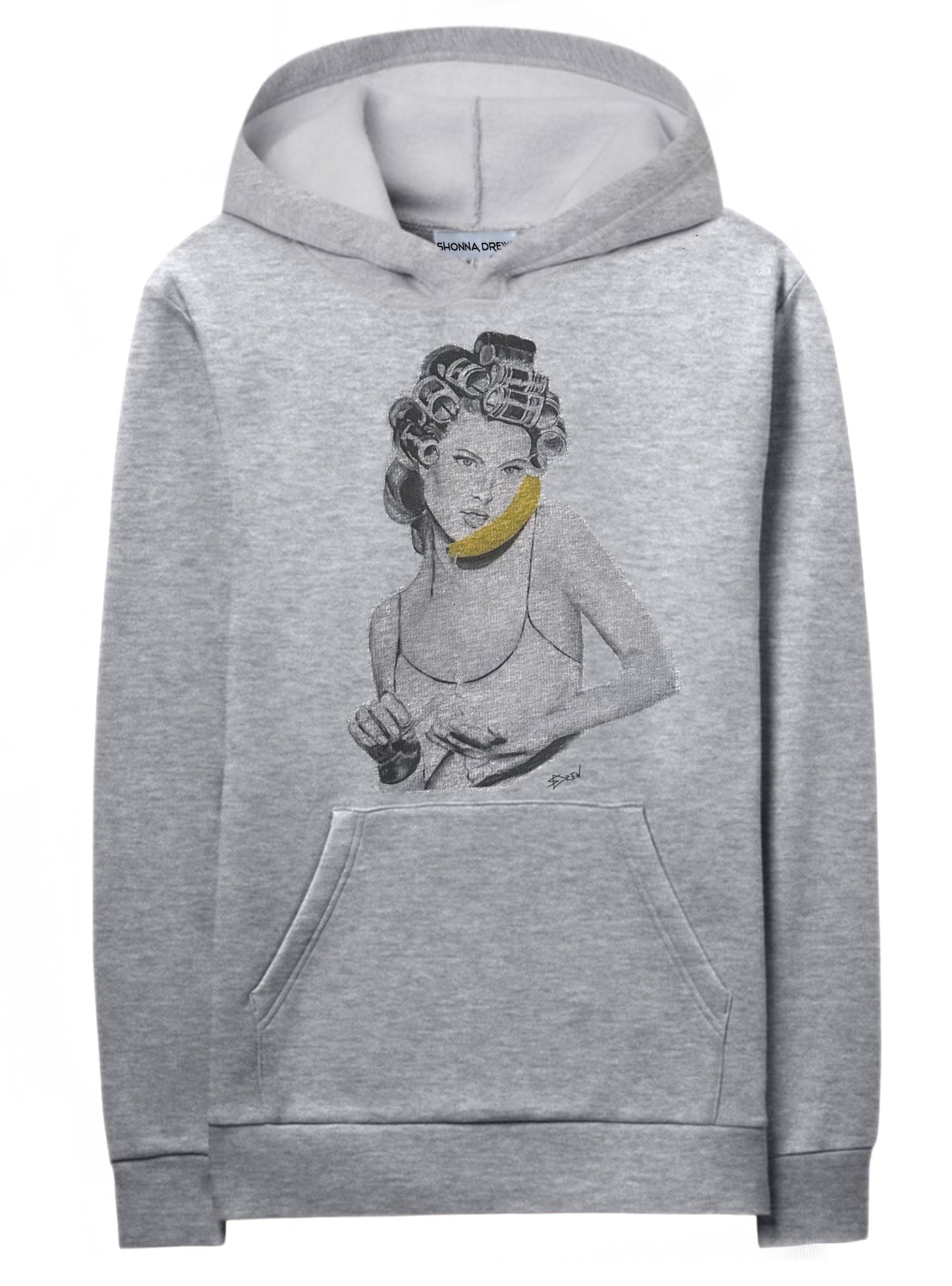 “Gone Bananas” Grey Unisex Hoodie