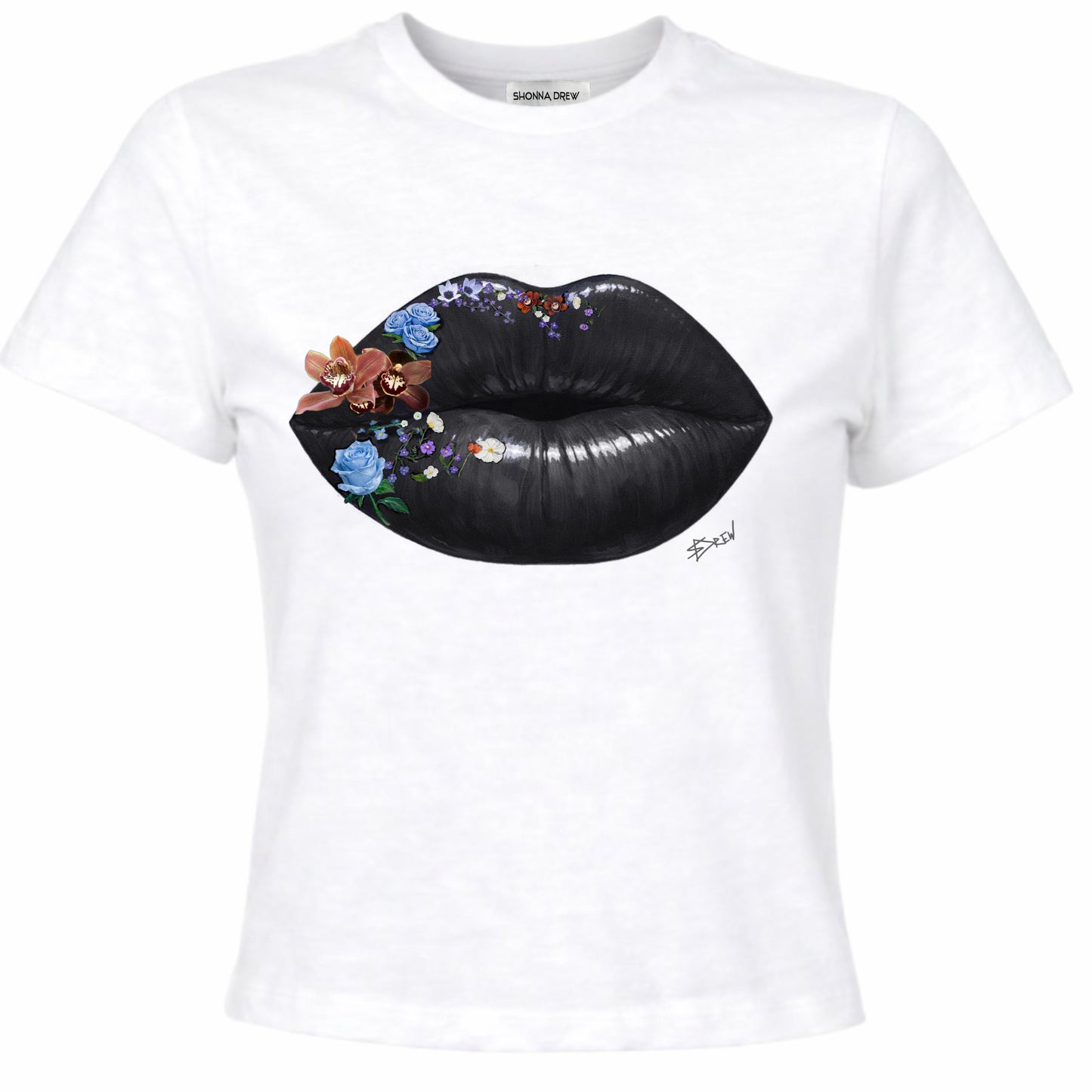 Billie Perfect Tee - Noir Lips
