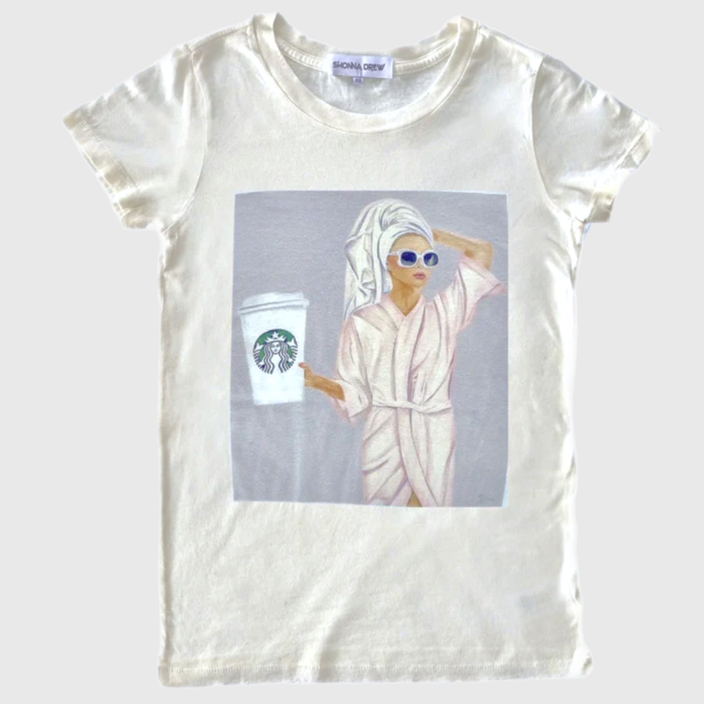 “Love U a Latte" Distressed Slim Tee