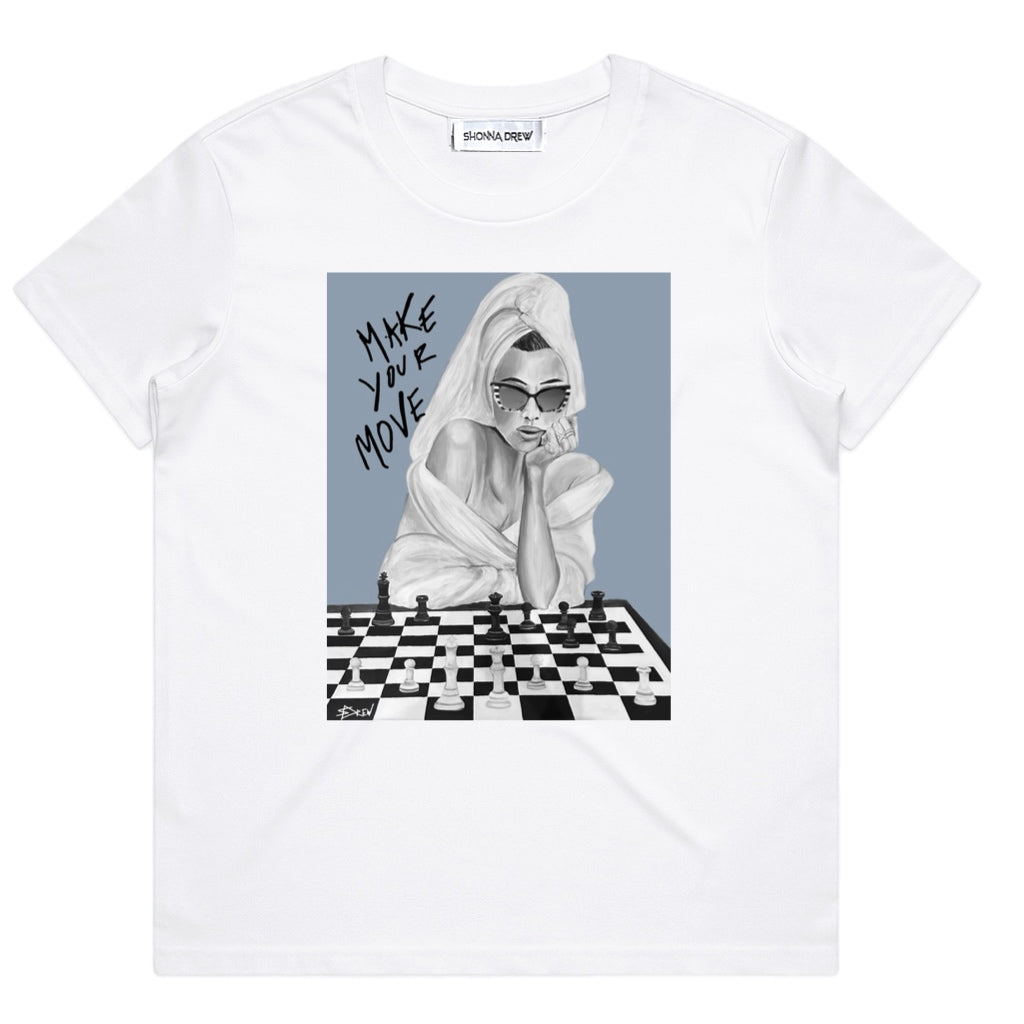 "Make Your Move" Classic White Tee