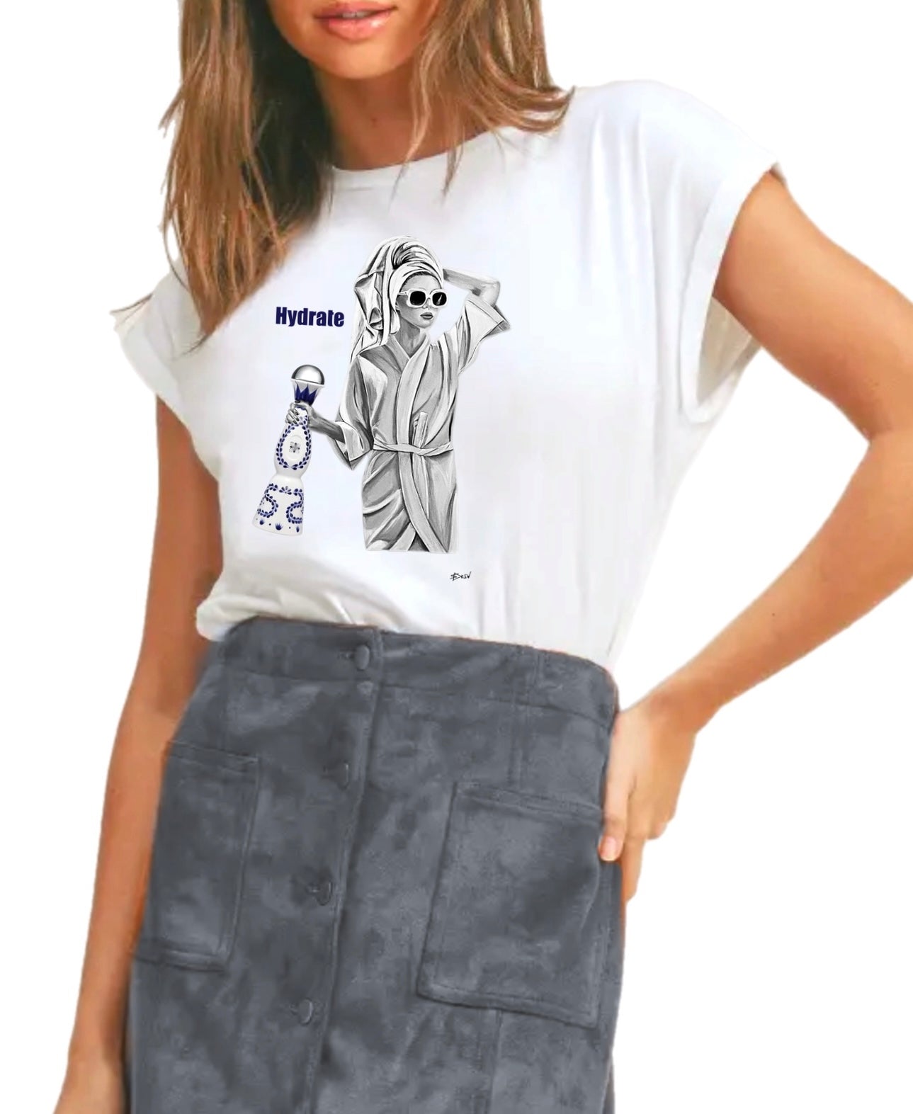 “Hydrate” Rolled Sleeve