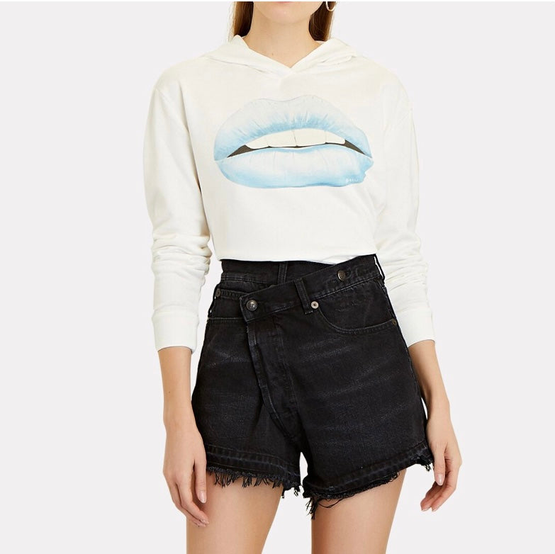 "Baby Blue” Cropped Hoodie