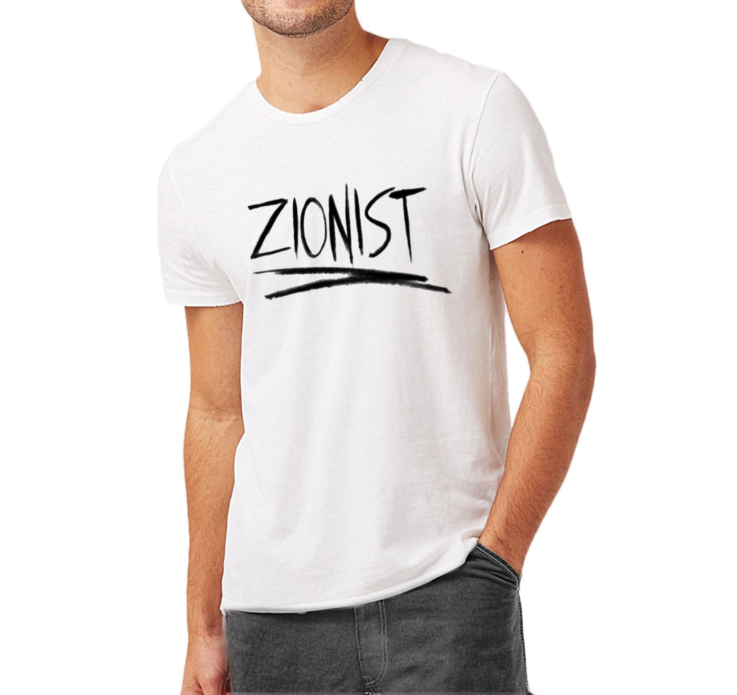 “Zionist”  T-shirt/ Men’s Distressed