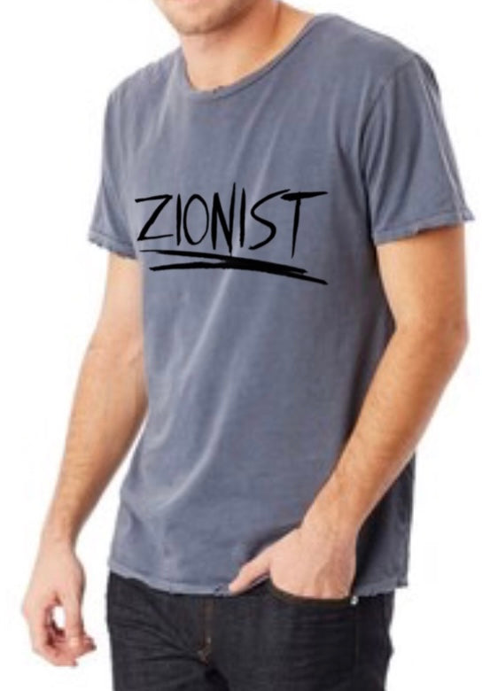 “Zionist”  T-shirt/ Men’s Distressed