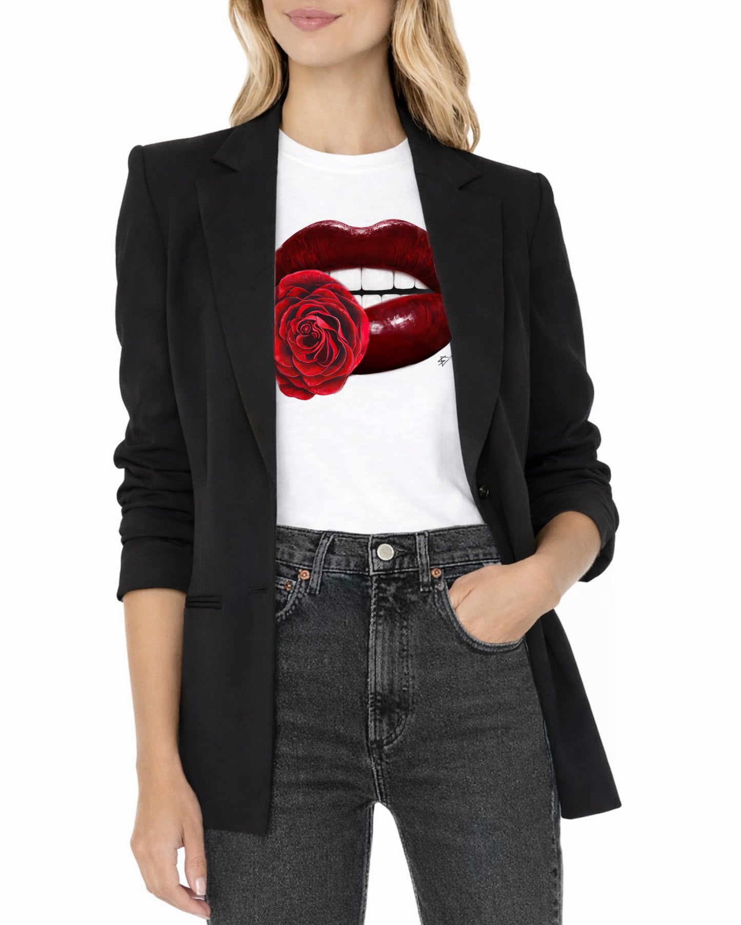Billie Perfect Tee - Crimson Rose