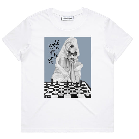 "Make Your Move" Classic White Tee